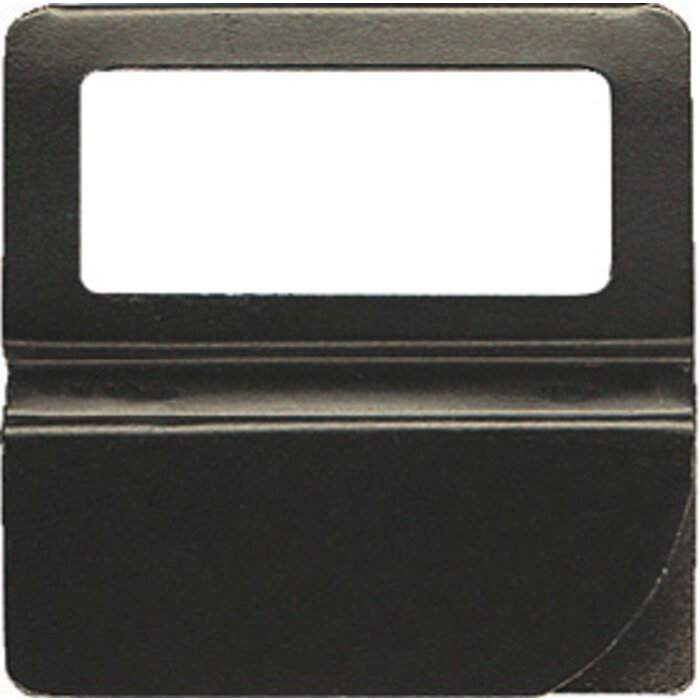 Exacompta Packung mit 25 Fenster-Kartenreitern 50mm Schwarz Kunststoff