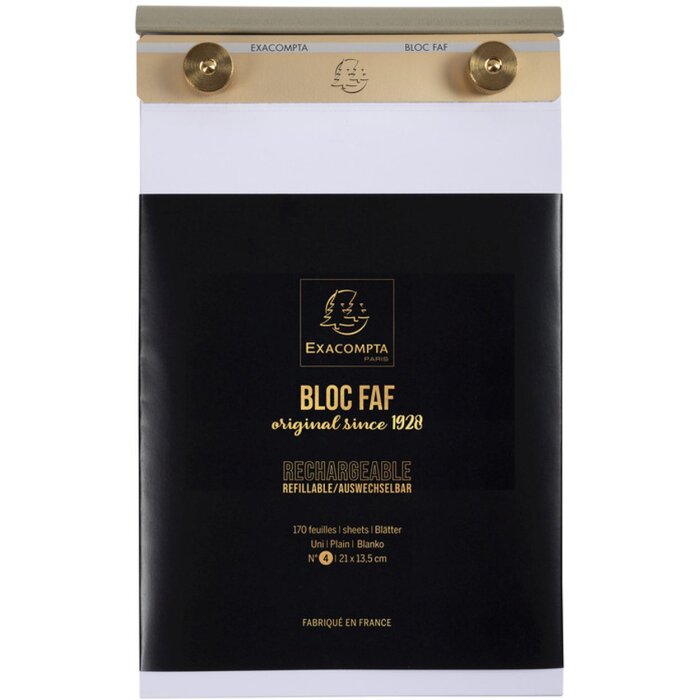 Exacompta Block FAF mit Einlage blanko 21x13,5cm