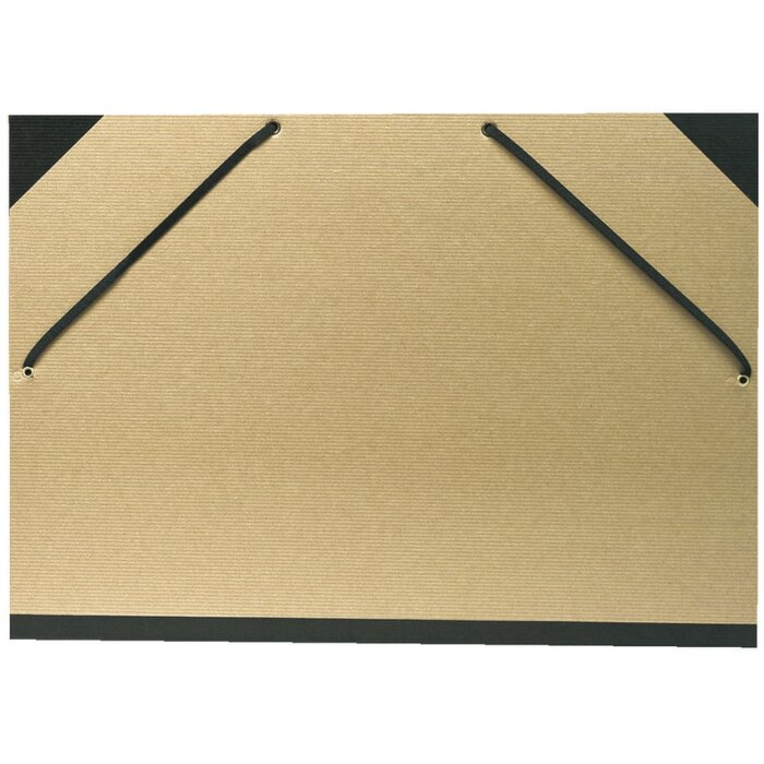 Exacompta Zeichenmappe 32x45 cm Gummizug Kraft natur