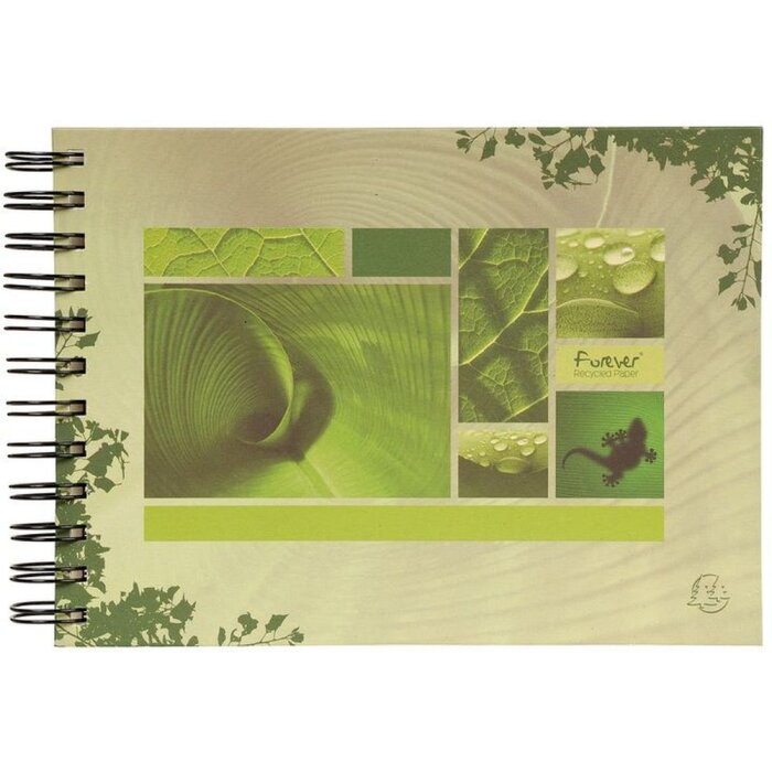 Exacompta Spiralalbum Forever Rain 23x16 cm 50 weiße Seiten