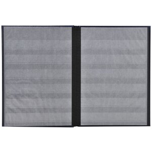 Exacompta Briefmarkenalbum 32 schwarze Seiten rot 16,5x22,5 cm