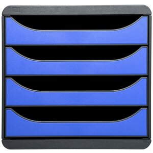 Exacompta Big-Box Classic Schubladenbox mausgrau-eisblau...