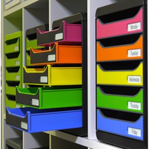 Exacompta BIG-BOX PLUS Classic mehrfarbig Schubladenbox für A4