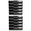 Exacompta Modulo A4 Ladenbox mit 5 Laden lichtgrau/schwarz 35x28,8x32cm