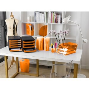 Exacompta Briefablage Combo 2 Classic orange transparent 34,7x25,5x6,5 cm