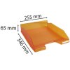 Exacompta Briefablage Combo 2 Classic orange transparent 34,7x25,5x6,5 cm