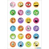 HERMA Smily-Sticker DECOR beglimmert 2 Blatt Smilys 1,7 cm