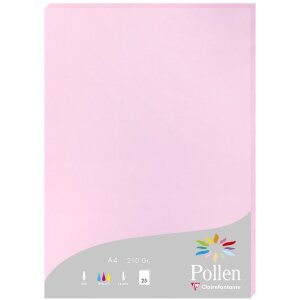 Papier Pollen 25 Blatt DIN A4 210g Bonbonrosa