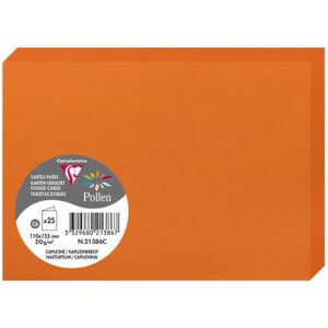 Karte C6 Doppel 210g kapuzinerrot