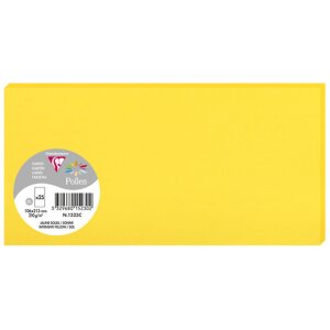 Clairefontaine Pollen Pack 25 Karten DL 106x213mm 210g Sonne