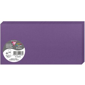 Clairefontaine Doppelkarten Pollen DL 106x213mm 210g Lila...