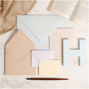 Clairefontaine Pollen Umschläge C5 162x229mm 120g blau 20 Stück