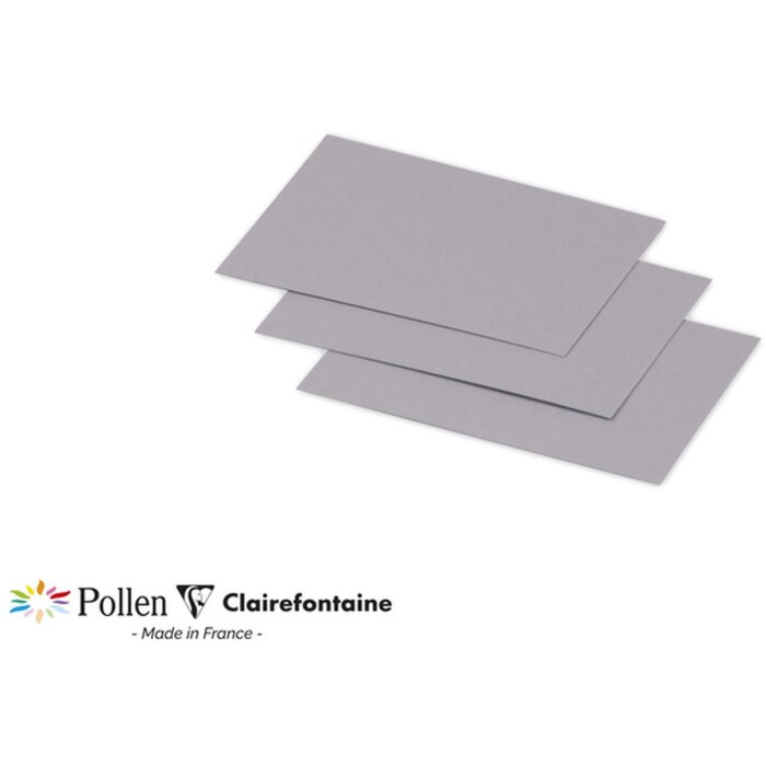 Clairefontaine Pollen Mini Karten 25 Stück 70x95mm 210g Koalagrau