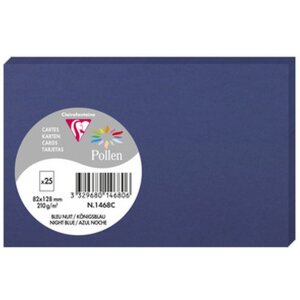 Clairefontaine Karte Pollen 82x128 dunkelblau Packung mit...