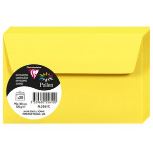 Clairefontaine Umschlag Pollen sonnengelb 90x140 mm 120g...