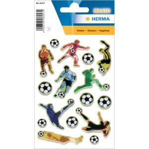 HERMA 6257 Magic 3D Sticker Fußballkicker 9x16 cm...
