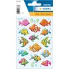 HERMA Sticker DECOR Fische No 3333 Comic-Design 9 x 16 cm 3 Bögen