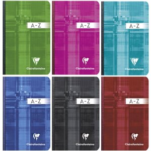 Clairefontaine Registerkladde Metric DIN A7 9x14cm 96...