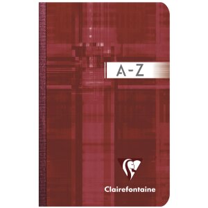 Clairefontaine Registerkladde Metric DIN A7 9x14cm 96 Blatt kariert Sortiert