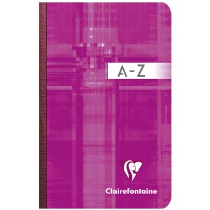 Clairefontaine Registerkladde Metric DIN A7 9x14cm 96 Blatt kariert Sortiert