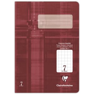 Clairefontaine 331507C Schulheft A5 kariert 16 Blatt...