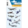HERMA Sticker Flugzeuge und Hubschrauber DECOR 3 Blätter 9x16 cm selbstklebend