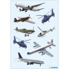 HERMA Sticker Flugzeuge und Hubschrauber DECOR 3 Blätter 9x16 cm selbstklebend