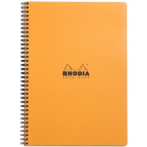 Rhodia Notizblock Doppelspirale A4 liniert, weiß,...