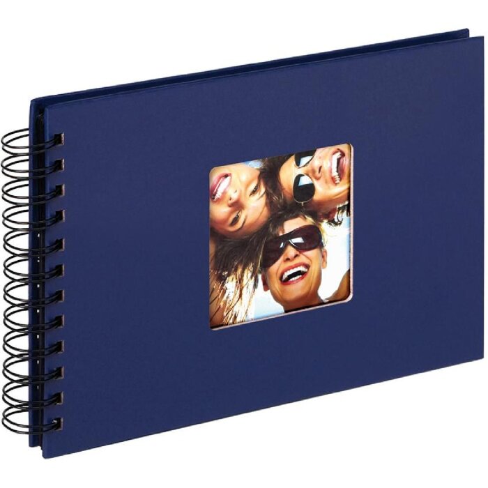 Альбом на спирали Walther FUN синий 23x17 см 40 черных страниц