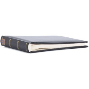 Henzo Fotoalbum BASICLINE schwarz 21,5x16 cm 50 weiße Seiten Goldprägung