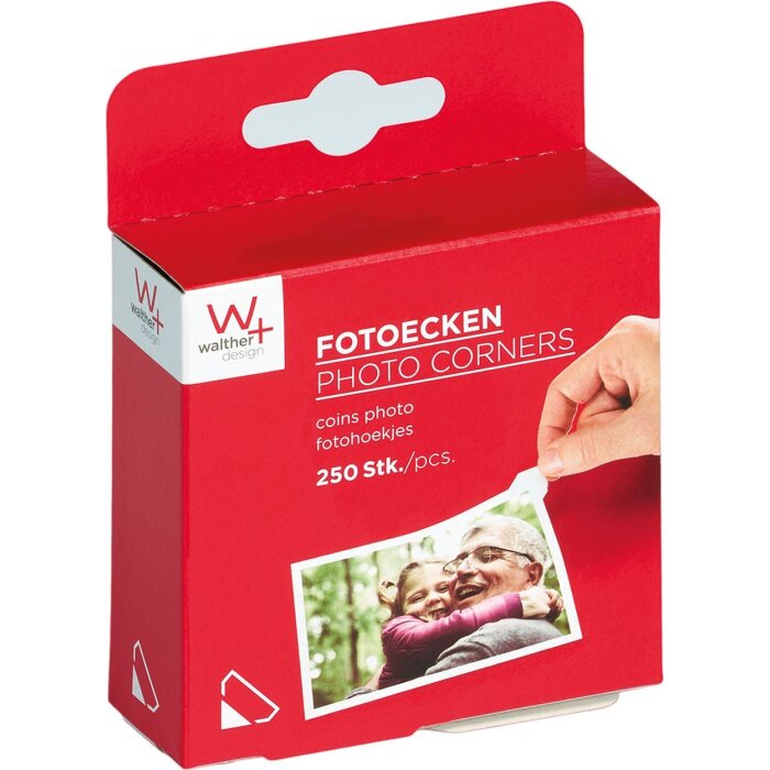 Уголки для фотографий Walther 250 штук самоклеящиеся