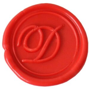 Exacompta Siegel rund Holzgriff D kursiv 24mm