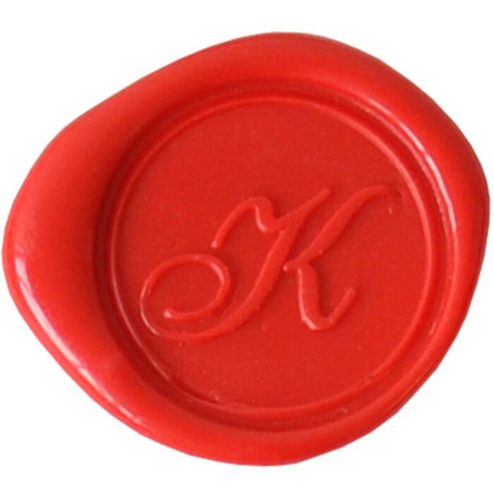 Exacompta Siegel rund mit Holzgriff K kursiv 24 mm