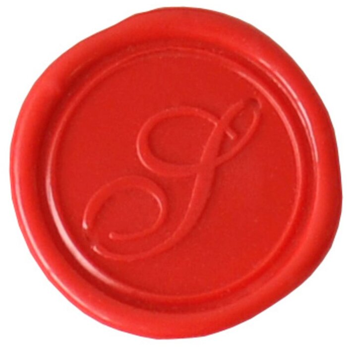 Exacompta Siegel rund mit Holzgriff S kursiv 24 mm