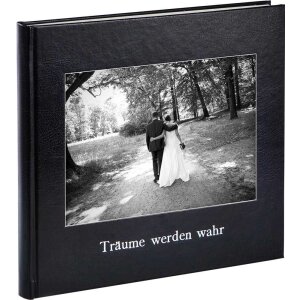 KOLARA Gästebuch Hochzeit Schwarz personalisierbar...