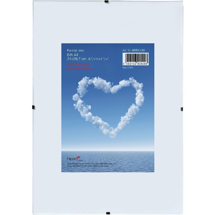 Клипсовая рамка HNFD 24x30 с антибликовым стеклом