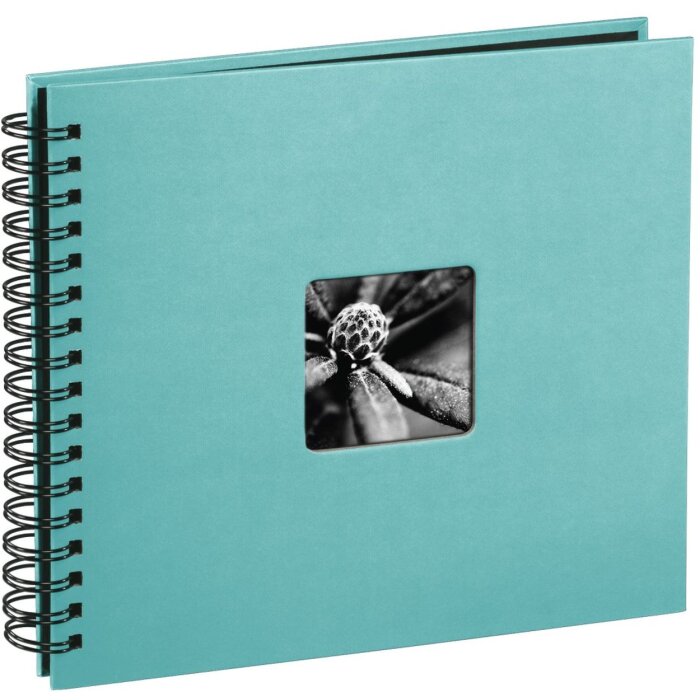 Альбом на спирали Fine Art бирюзовый 28х24 см