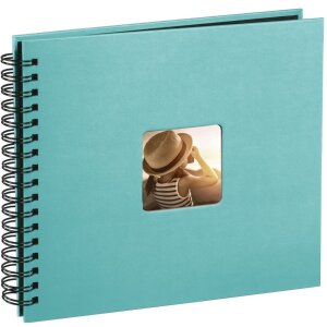 Альбом на спирали Fine Art бирюзовый 28х24 см