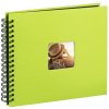Hama Spiralalbum Fine Art kiwi 36x32 cm 50 schwarze Seiten Fotoalbum
