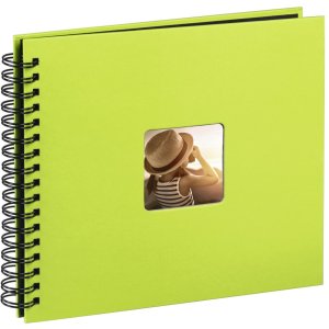 Hama Spiralalbum Fine Art kiwi 28x24 cm 50 schwarze Seiten