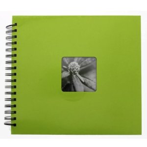 Hama Spiralalbum Fine Art kiwi 28x24 cm 50 schwarze Seiten