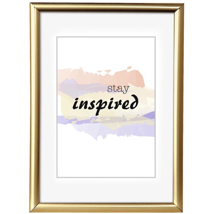 Мадрид пластиковая рамка 10x15 см золото