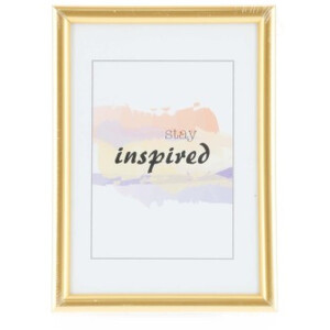 Мадрид пластиковая рамка 10x15 см золото