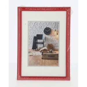 Kunststoffrahmen Sevilla  10x15 cm rot