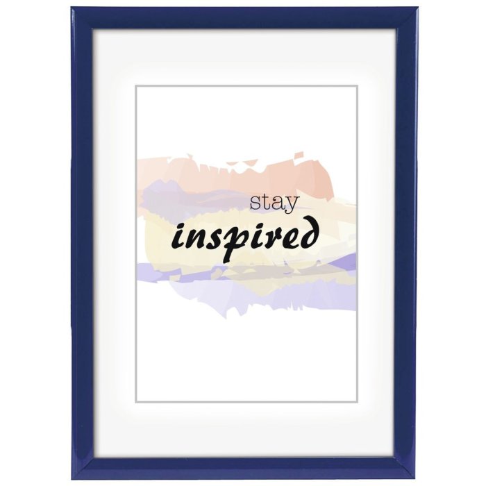 Hama Madrid Kunststoffrahmen 13x18 cm blau reflexfrei mit Aufsteller