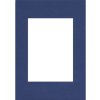 Hama Passepartout 13x18 cm 9x13 cm marineblau weißer Schrägschnitt