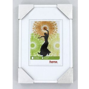 Hama Bilderrahmen Madrid 15x20 cm Weiß Reflexglas Tischaufsteller Wand
