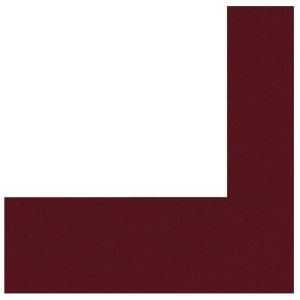 Hama Passepartout 20x28 cm 13x18 cm ziegelrot Weißer Schrägschnitt 1,4 mm