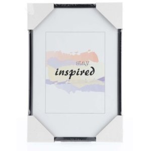 Hama Madrid Kunststoffrahmen 20x30 cm schwarz Halbrundprofil Reflexglas