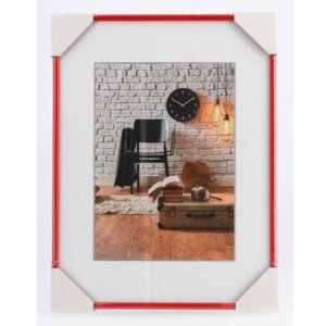 Пластиковая рамка Севилья 30x40 см красная